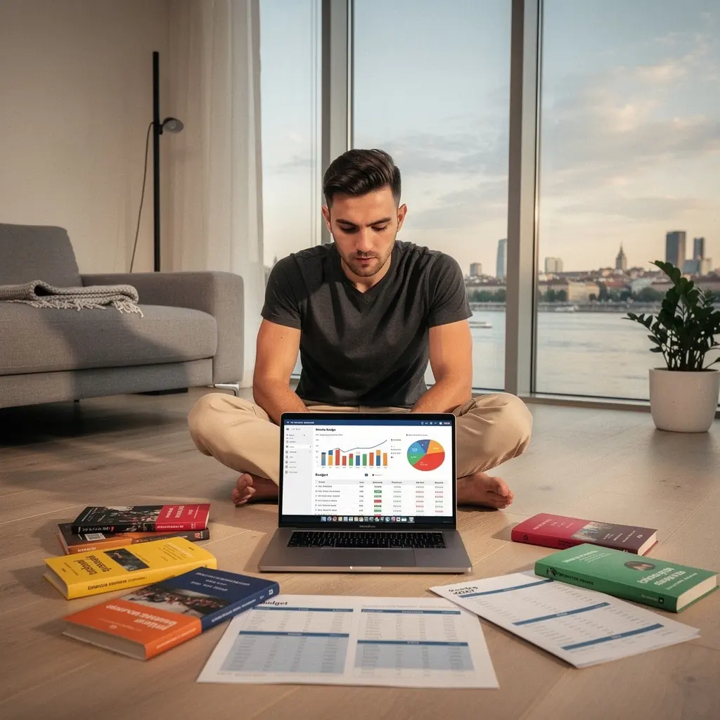 Grafikon, amely a havi kiadások és bevételek alakulását mutatja.